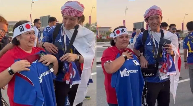 Costarricense encuentra billetera de hincha japonés, se la devuelve y le dan regalos como agradecimiento.