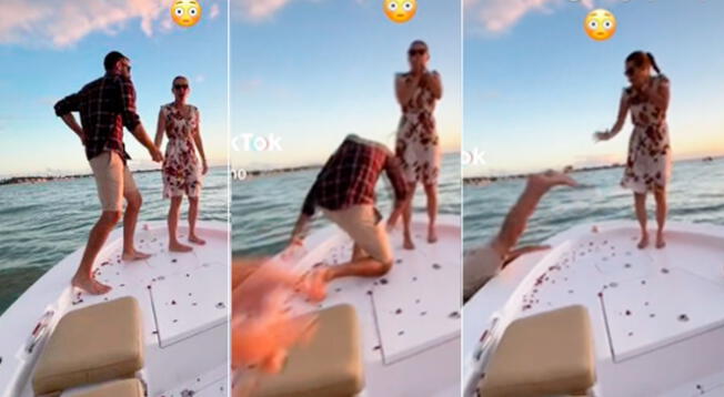 TikTok: Le pide matrimonio a su novia y un 'deliz' hizo que el anillo caiga al mar