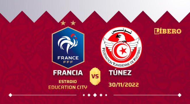 Francia y Túnez afrontan la última fecha del grupo D del Mundial Qatar 2022