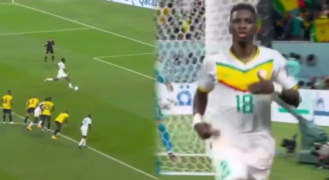 Gol de Senegal para el 1-0 ante Ecuador