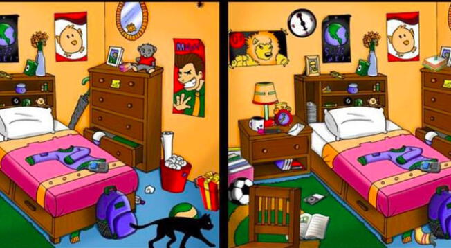 Reto visual: ¿Cuáles son las 7 diferencias?