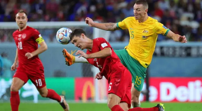Australia se enfrentó a Dinamarca y logró derrotarlo para clasificarse a octavos de final.