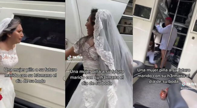 Mujer descubre infidelidad de su novio el día de su matrimonio