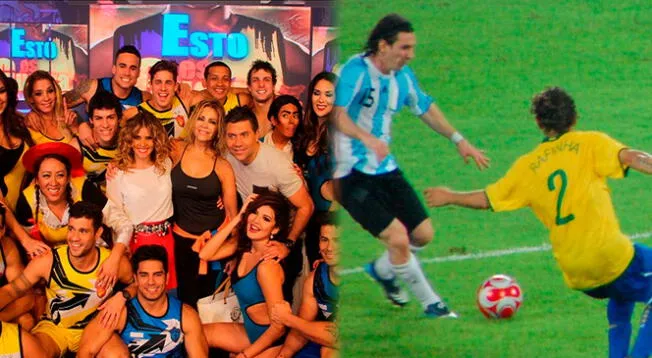 Actor peruano se encuentra en Doha y se encuentra a futbolista de Brasil.