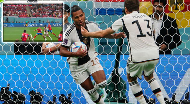 ¡Lo gana Alemania! Gnabry anotó el 1-0 sobre Costa Rica en el Mundial Qatar 2022.