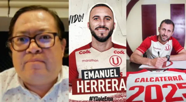 Universitario anunció el fichaje de Emanuel Herrera y Horacio Calcaterra