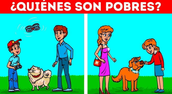 Tienes pocos segundos para identificar a la familia que es pobre