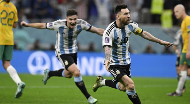 Argentina venció 2-1 a Australia con goles de Messi y Julián Álvarez