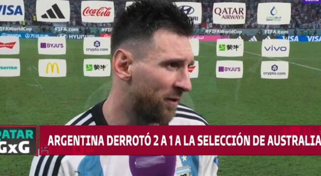 Lionel Messi habló tras la victoria de Argentina