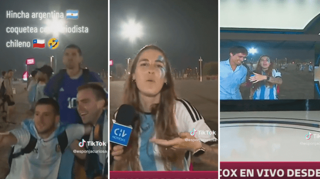 Viral: Hincha argentina halaga a periodista chileno y se hace viral en redes