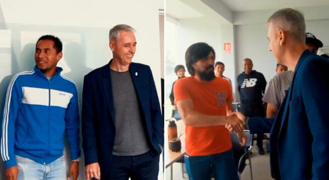 Carlos Lobatón y Jorge Cazulo recibieron a Tiago Nunes en Sporting Cristal