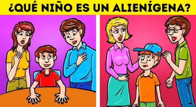 ¿Podrás ubicar al niño alienígena real? Solo cuenta con 5 segundos para lograrlo