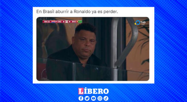 Por cierto minutos el Croacia-Brasil se tornó un tanto aburrido. El rostro de Ronaldo lo grafica todo.