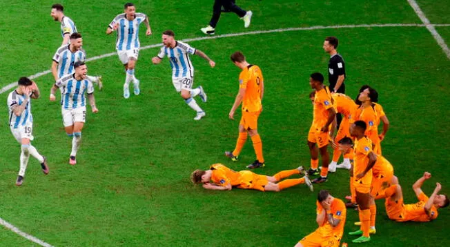 Argentina se burla de la tristeza de los jugadores de Países Bajos por la eliminación Argentina se burla de la tristeza de los jugadores de Países Bajos por la eliminación