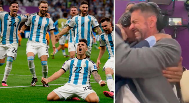 Relator argentino se quiebra en llanto tras ver a su selección en semifinales