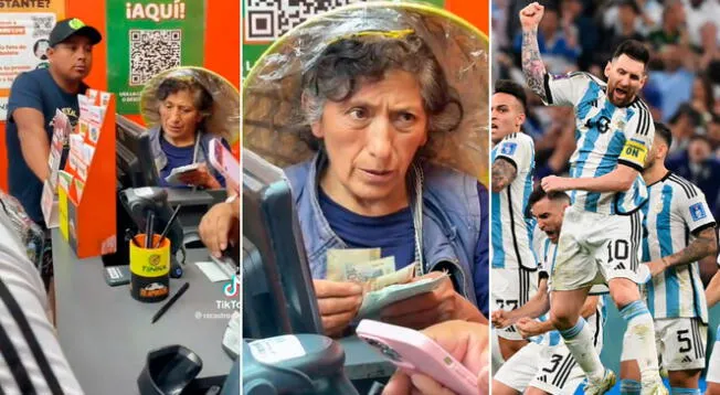 Una mujer fue a apostar sus ahorros por Argentina y es viral en TikTok.