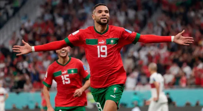 En-Nesyri anotó el 1-0 de Marruecos sobre Portugal