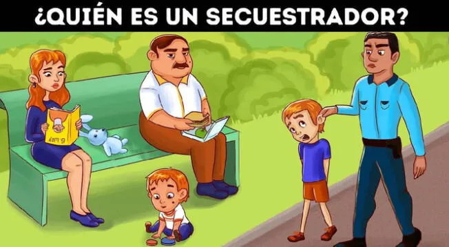 Descubre al secuestrador en solo 5 segundos ¡no te dejes vencer tan rápido!