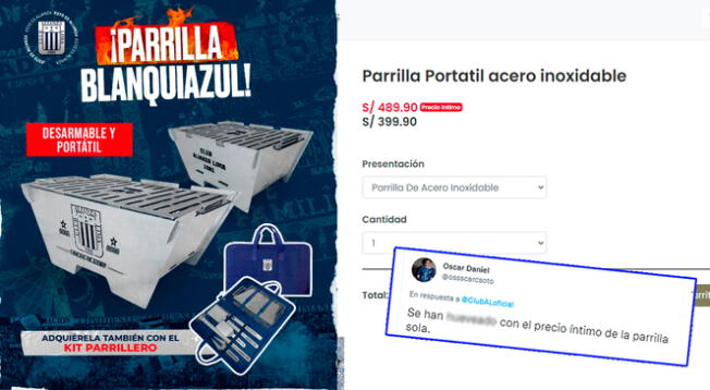 El singular error generó polémica en Twitter.