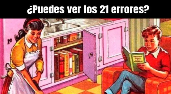 ¿Puedes ver los 21 errores de esta pintura? Analiza esta imagen y resuelve el RETO