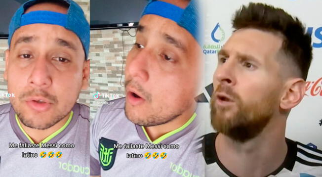 Hincha de Ecuador señala que Messi no lo representa tras lanzar su famoso frase: "¿Qué mirás bobo?"