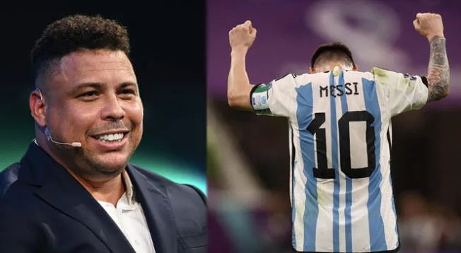 Ronaldo muestra su apoyo a la Argentina de Messi.