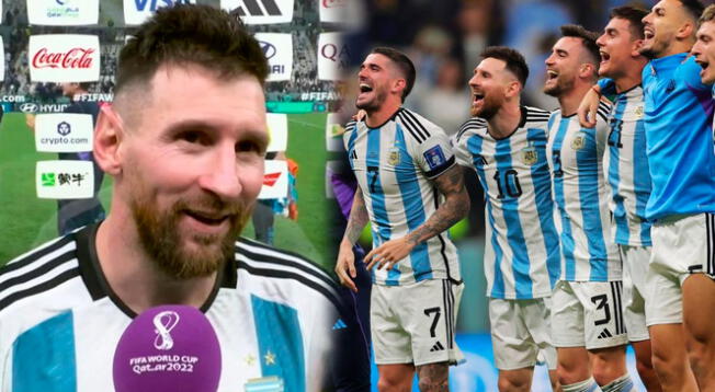 Lionel Messi se emociona tras llegar a una nueva final del Mundial