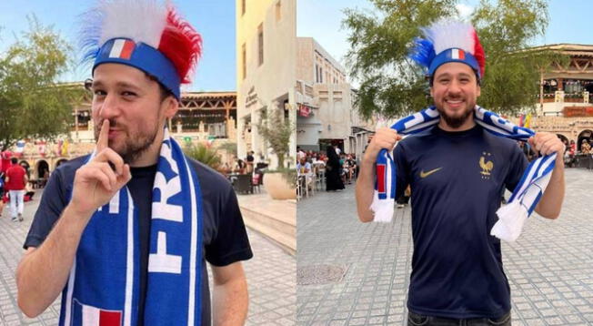 Luisito Comunica luce la camiseta de Francia a horas del enfrentamiento con Argentina