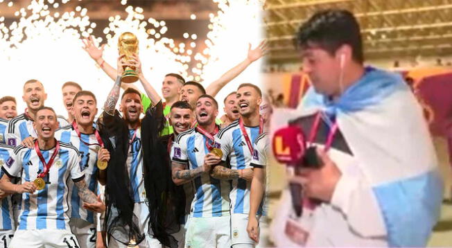 Sergio Ibarra se quedó afónico tras ver ganar a Argentina campeón del mundo