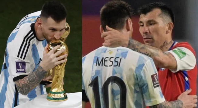 Gary Medel y Lionel Messi se han enfrentado varias veces con Argentina y Chile.