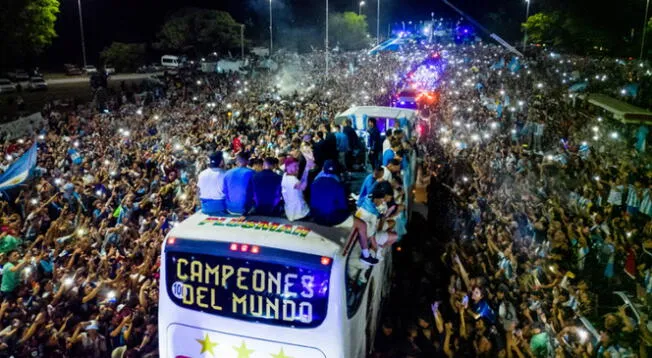 Argentina en plena fiesta tras sumar tres estrellas.