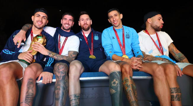 Messi, Paredes, De Paul, Di María y  Otamendi.