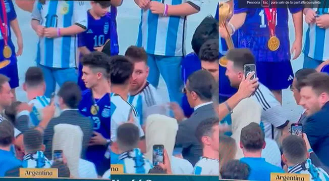 Messi fue abordado por el chef turco que le insistió hasta en 5 oportunidades por una foto.