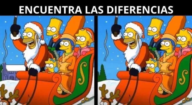 Intenta superar este reto visual de Los Simpson