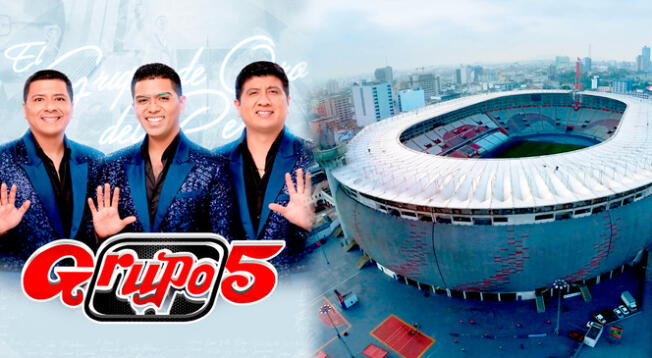 Grupo 5 confirma próximo concierto en el Estadio Nacional.