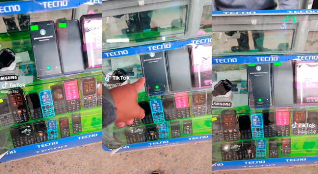 El joven notó que este teléfono 'nuevo' era robado y la escena generó sorpresa en TikTok.