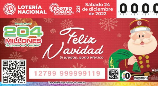 Sorteo Gordo de Navidad 2022: Conoce los números del sábado 24 de diciembre.