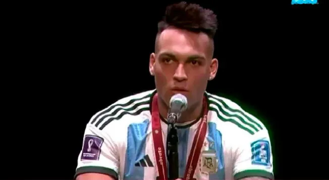 Lautaro Martínez no se siente feliz a pesar de ganar el Mundial con Argentina