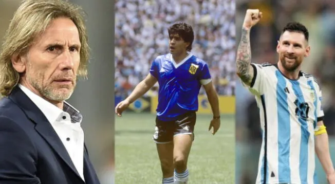 Ricardo Gareca elogió a Messi luego de comparación con Maradona.