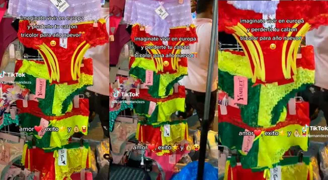 Los peruanos tienen diversas cábalas para recibir el Año nuevo y una de ellas es usar una colorida ropa interior.