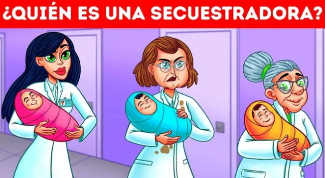 ¿Quién es una secuestradora? Supera el acertijo visual que viene siendo imposible de resolver en segundos