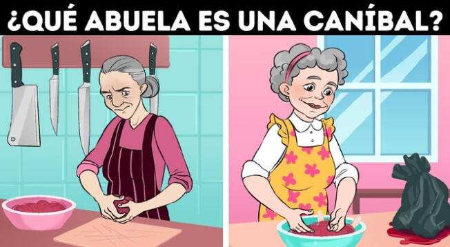 Encuentra en solo 6 segundos a la abuela que es caníbal ¿lo lograrás? Encuentra en solo 6 segundos a la abuela que es caníbal ¿lo lograrás?