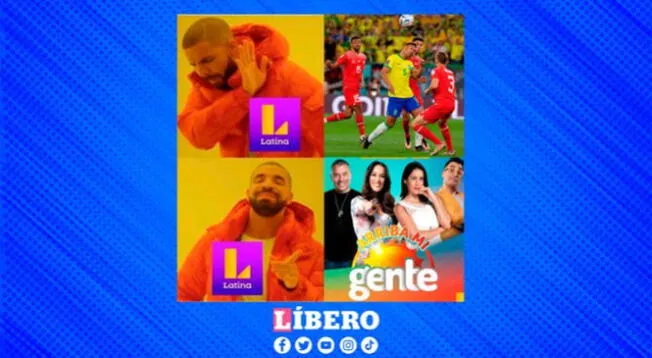 Arriba mi gente fue vapuleado por memes luego que Latina TV no emitiera el mundial.