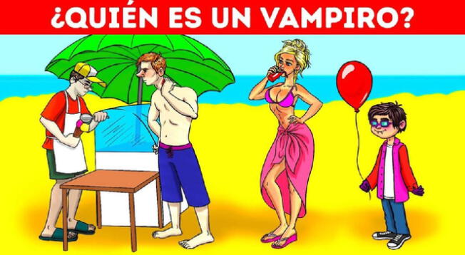 Identifica correctamente al vampiro oculto entre los humanos: Tienes 7 segundos