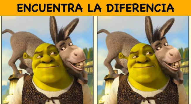 Ubica el error en la foto de Sherk: Tienes solo 6 segundos para triunfar Ubica el error en la foto de Sherk: Tienes solo 6 segundos para triunfar