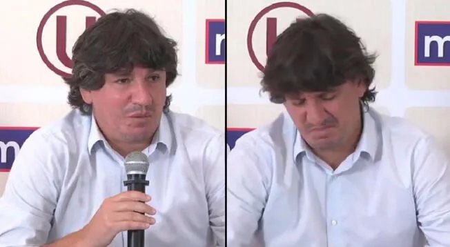 Jean Ferrari mostró su disgusto en plena presentación de la camiseta de Universitario