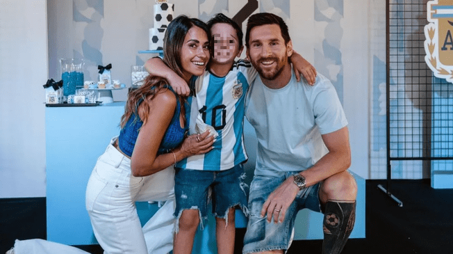 Mateo es el segundo hijo de Lionel Messi, y es caracterizado por ser el más travieso.