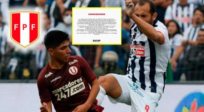 SAFAP dio comunicado sobre disputa de derechos de televisión entre FPF y clubes de Liga 1