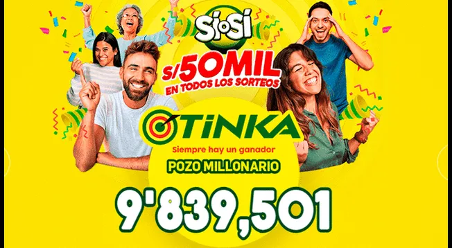 Aquí podrás encontrar los últimos resultados de La Tinka con sus números ganadores.