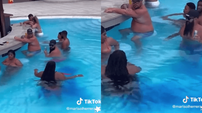 Todos los presentes en la piscina terminaron con una desafortunada "sorpresa" luego de que se 'activara' mecanismo preventivo contra orina.